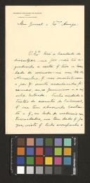 Carta de Rodrigo Abreu ao General José Norton de Matos