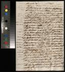 Rascunho de carta enviada por Teresa Vitória a Joaquim José de Azevedo