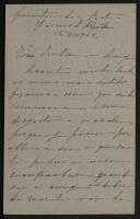 Carta enviada pela Condessa de Fornos de Algodres a Inácia Malheiro de Vilhena
