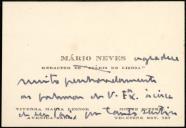 Carta de Mário Neves ao General Norton de Matos