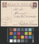 Bilhete postal de Zulmiro dos Santos ao General Norton de Matos