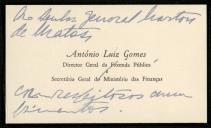 Carta do General Norton de Matos a António Luís Gomes
