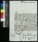 Carta enviada por Francisca Josefa de Jesus Maria Saldanha, Abadessa, a Ventura Malheiro Reymão