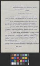 Carta de Louis Habran ao General J. Machado