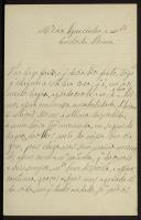 Carta enviada por Maria Ermelinda Caldeira a Inácia de Castro Malheiro de Vilhena