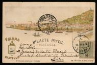 Bilhete postal enviado por João a Inácia de Castro Vilhena