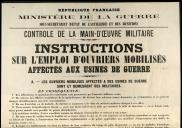 Aviso do Ministério da Guerra de França