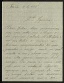 Carta enviada por Palmira a Inácia Malheiro Pereira de Castro Vilhena