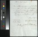Carta enviada por Mateus António dos Santos Barbosa a Teresa Vitória de Calheiros Meneses