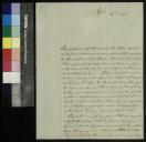 Carta enviada por Caetano Inácio de Sousa Barbosa a Teresa Vitória de Calheiros e Meneses