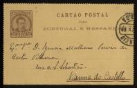 Cartão postal enviado por Alexandre a Inácia Malheiro Pereira de Castro Vilhena