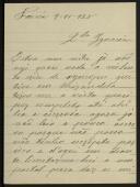 Carta enviada por Palmira a Inácia Malheiro Pereira de Castro Vilhena