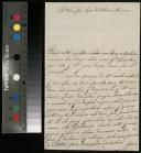 Carta enviada por José António Ferreira de Sousa da Cruz a José Lopes de Calheiros e Meneses