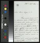 Carta enviada por José Aparício dos Santos a Ventura Malheiro Reymão Teles de Meneses