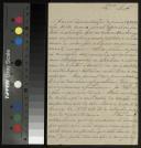 Carta enviada pelo Conde de S. Vicente [a Clara Carolina Malheiro Lobato Teles de Meneses]