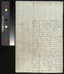 Carta enviada pelo Frei Bernardo da Câmara Magalhães a Clara Josefa Lobo