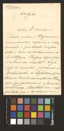 Carta de Augusto Vasconcelos a José Norton de Matos