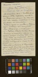 Carta de Francisco de Aragão e Melo ao General Norton de Matos