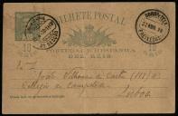 Bilhete postal enviado por Alexandre a João Vilhena de Castro