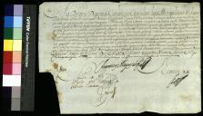 Carta de prima tonsura e ordens menores concedia a Francisco Pereira Coutinho