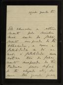 Carta enviada por Gaspar de Castro a Inácia Malheiro Pereira de Castro Vilhena